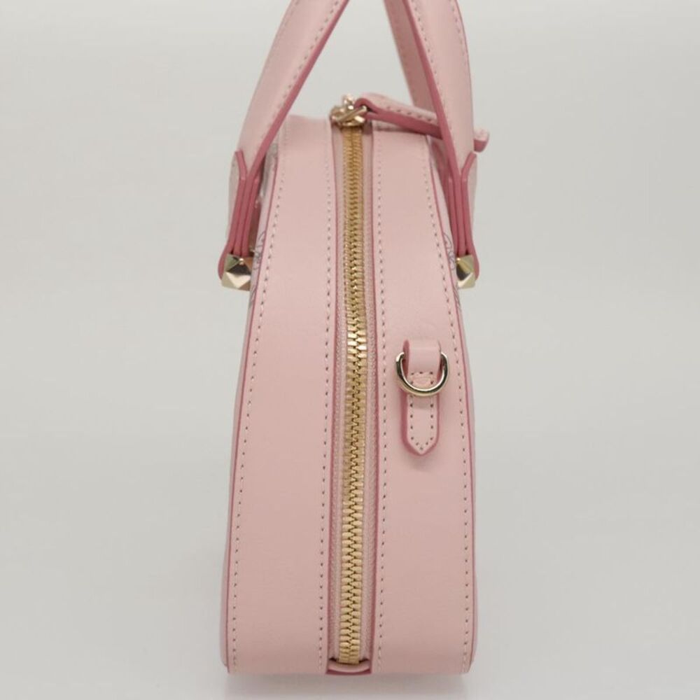 MCM Visetos Pink Canvas Handbag (Pre-Owned) - Picture 3 of 16
